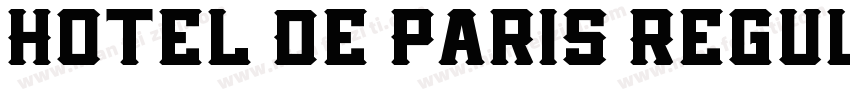 Hotel De Paris Regul字体转换